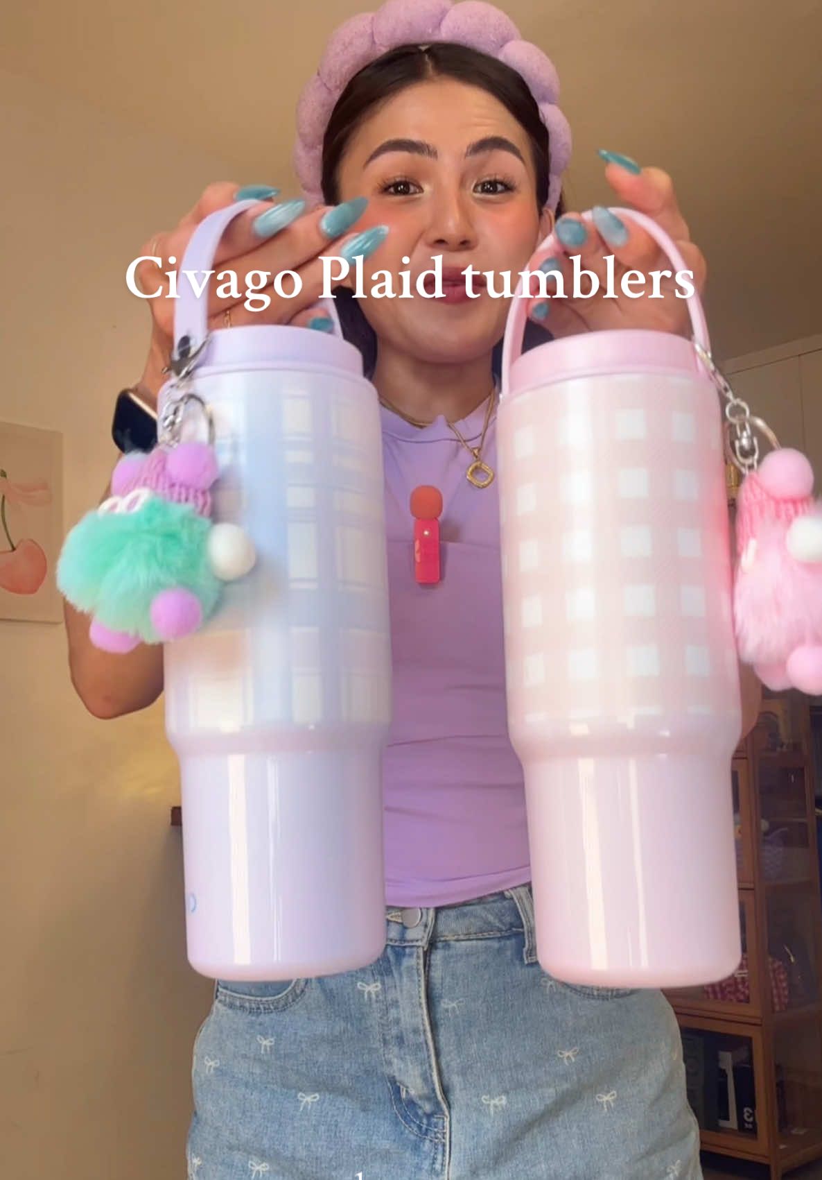 Plaid tumbler 😍 #civago #civagotumbler #insulatedtumbler #tumbler #kikaytumbler
