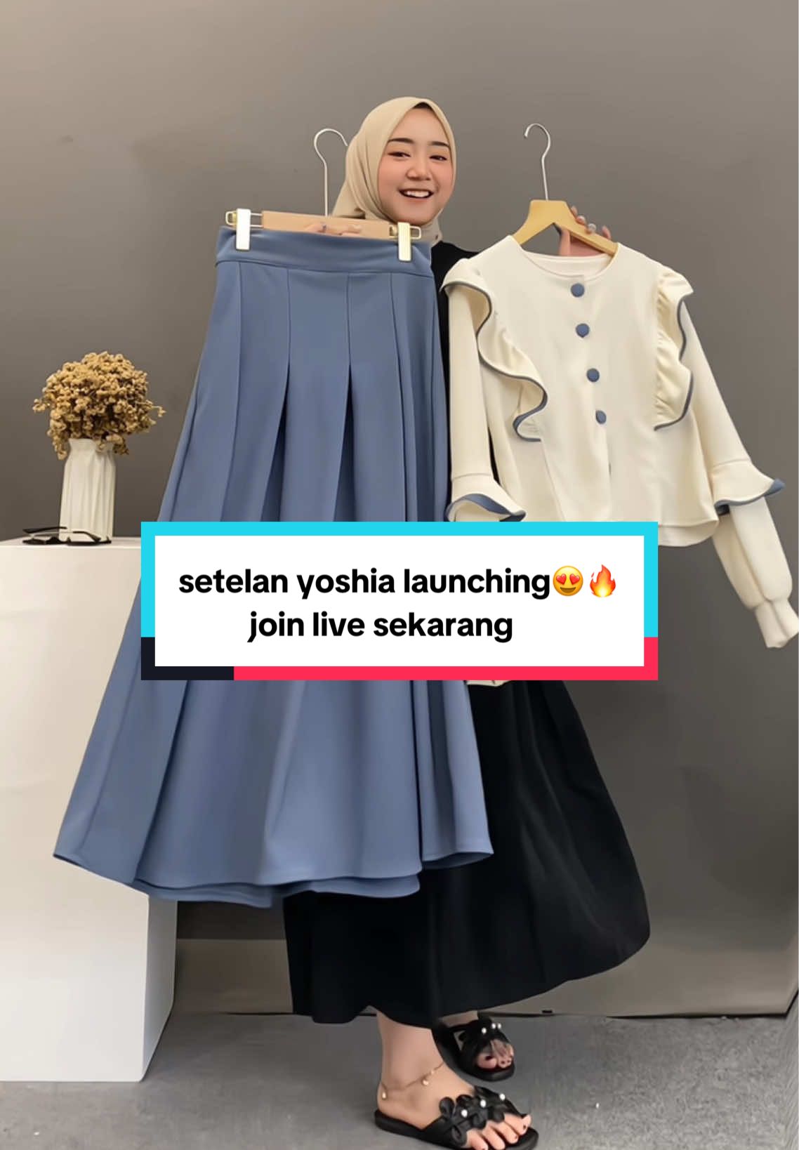 terbaru setelan yoshia kiyowo😍🔥gas yang mau co join live sekarang😍🔥#ootdngantor #setelanwanita #fyp #promomakangajian #foryoupage #ayucitrahijab #murahbanget #gajiansale #paydaysale #hargasale 