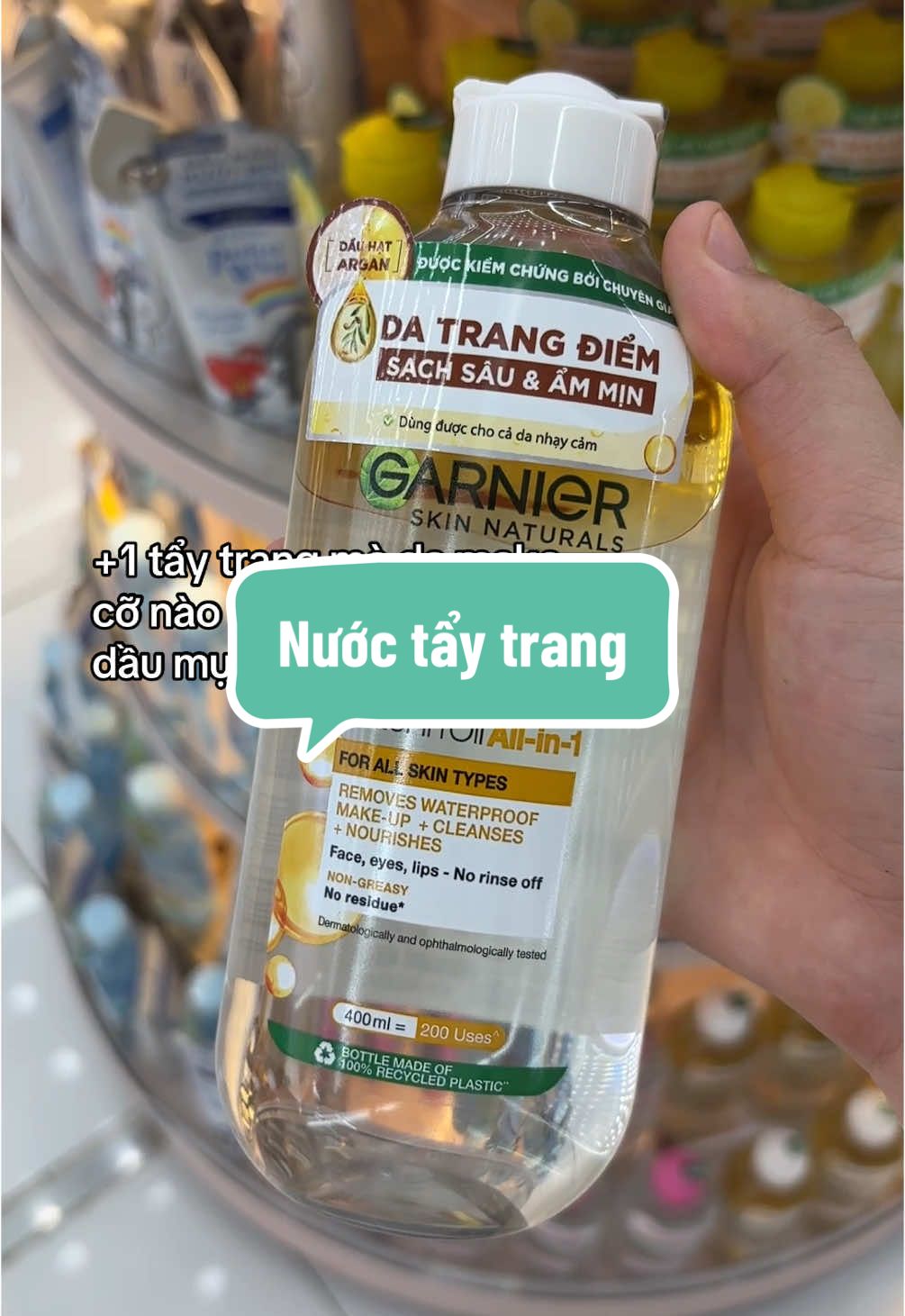 Dùng 5 năm rùi ko muốn đổi #nuoctaytrang #garnier #linhsieuthi #review 
