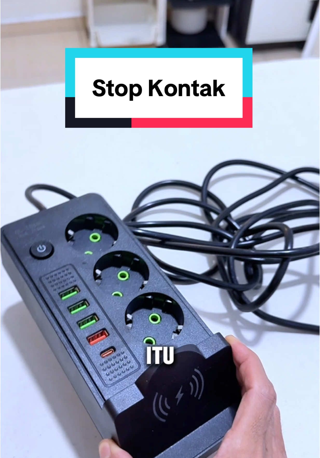 stop kontak bisa buat wireless charging #stopkontak #powersocket #charger 