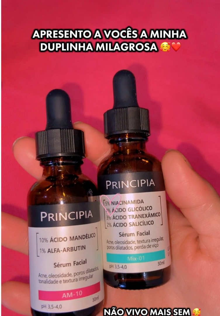 A duplinha que fez milagre na minha pele ❤️ Mix 01 é Ácido Mandelico da @PRINCIPIA 🥰 #skincare #autocuidadofeminino #autocuidado #dicasdebeleza #skincareviral #skincaretiktok #skincareroutines #rotinadecuidados #antesedepois #cuidese #pele #principia #pelesaudavel #acidomandelico #acidosalicilico #niacinamida #acidotranexamico #acidoglicolico #alphaarbutin #melasma #melasmatreatment #melasmatratamento #vaiprofycaramba 