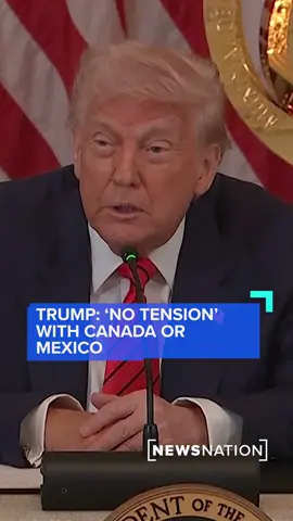 President Donald Trump said Tuesday he's not concerned about tensions between the United States, Canada and Mexico as they jointly host the 2026 World Cup, saying 