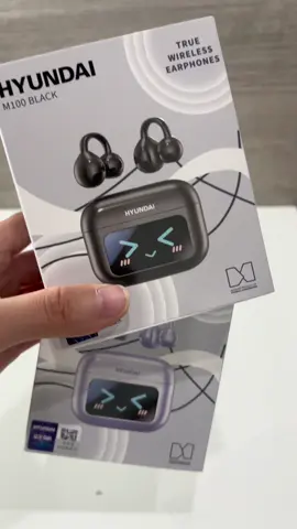 HYUNDAI M100 Clip On Ear Headphones with Audio-visual future Touch Screen~~💕💕 #hyundai #headphones #headphone #earbud #earbuds #earbudswireless #TikTokShop #fyp #buyit