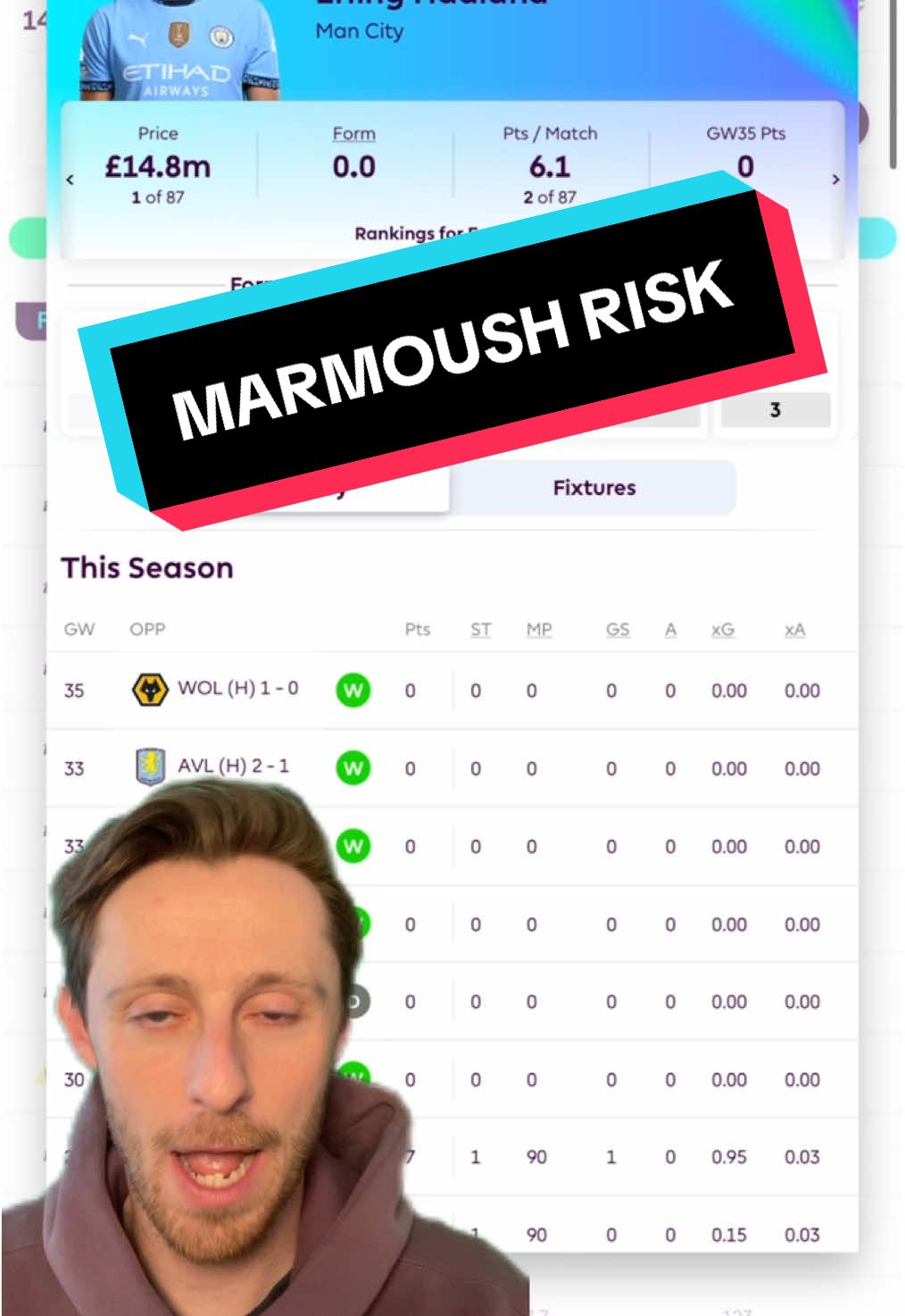 Is Marmoush a GW36 doubt v Southampton? 😬 #fpl #fplcommunity #fantasypremierleague 