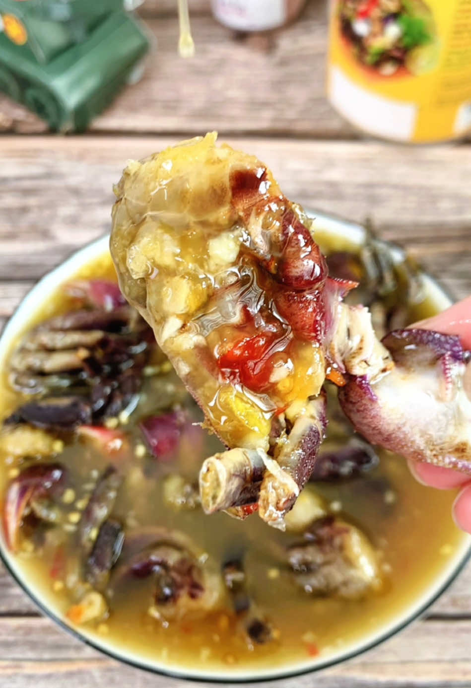 Ba Khía Trộn Sẵn con nào con này to ú nu luôn chua chua cay cay ngọt thơm vị khóm 🦀 🤤 #bakhia #bakhiatron #bakhiatronsan #bakhiamientay #bakhiacamau #dacsanmientay #ancungtiktok #foodtiktok #food #MuaTaiTikTokShop #LearnOnTikTok #TikTokShop #banafood #bonthichanngon #xuhuong 