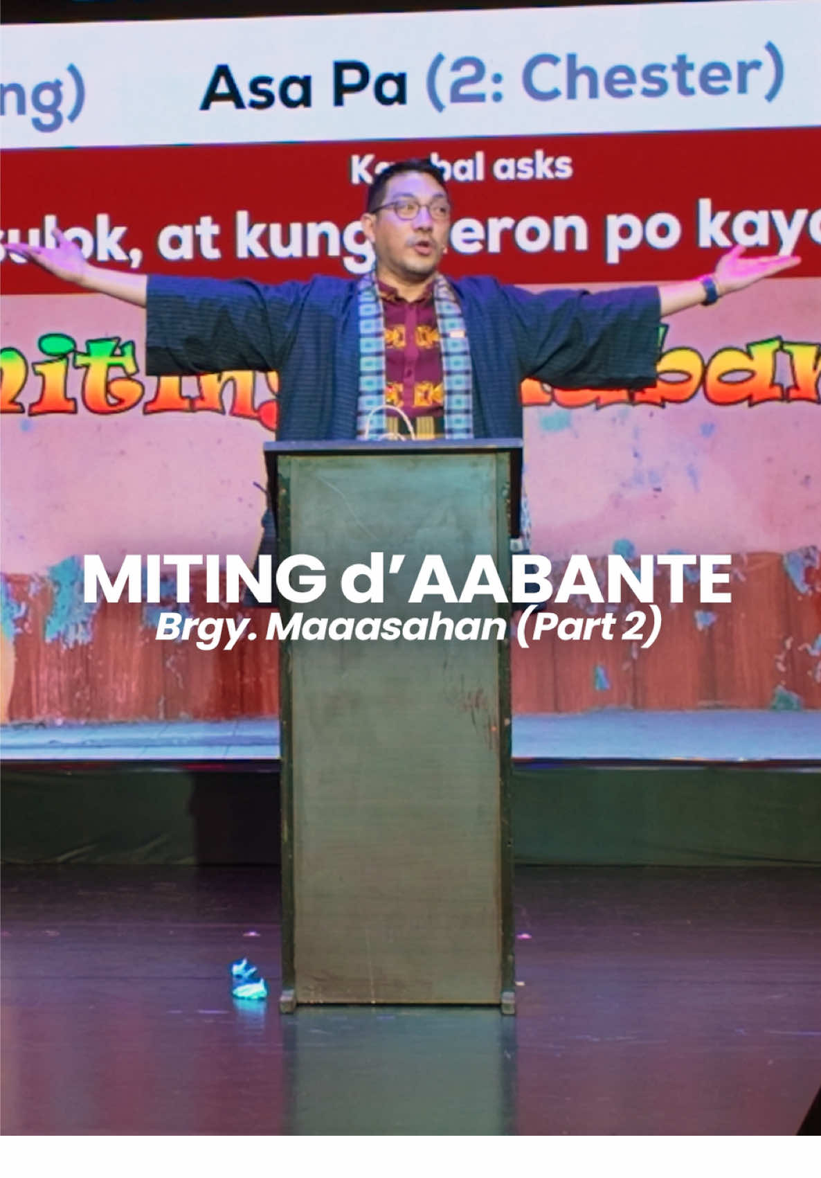 Sa gitna ng mga tanong tungkol sa anyo ng kapangyarihan at ugnayan sa komunidad, lumalabas ang tunay na kulay — o hugis? — ng nais mamuno. 🔺 Saksihan ang pagpapatuloy ng laban sa Barangay Maasahan! 2/3 Miting D'Aabante sa Brgy. Maasahan #spitmanila #spitmnl #halakhakan2025 #mitingdaabante #halalan2025 #improv #improvph #unscripted #philippinetheater #theaterph #comedy #comedyph #pinoycomedy #reels #reelsph #fyp #longervideos 