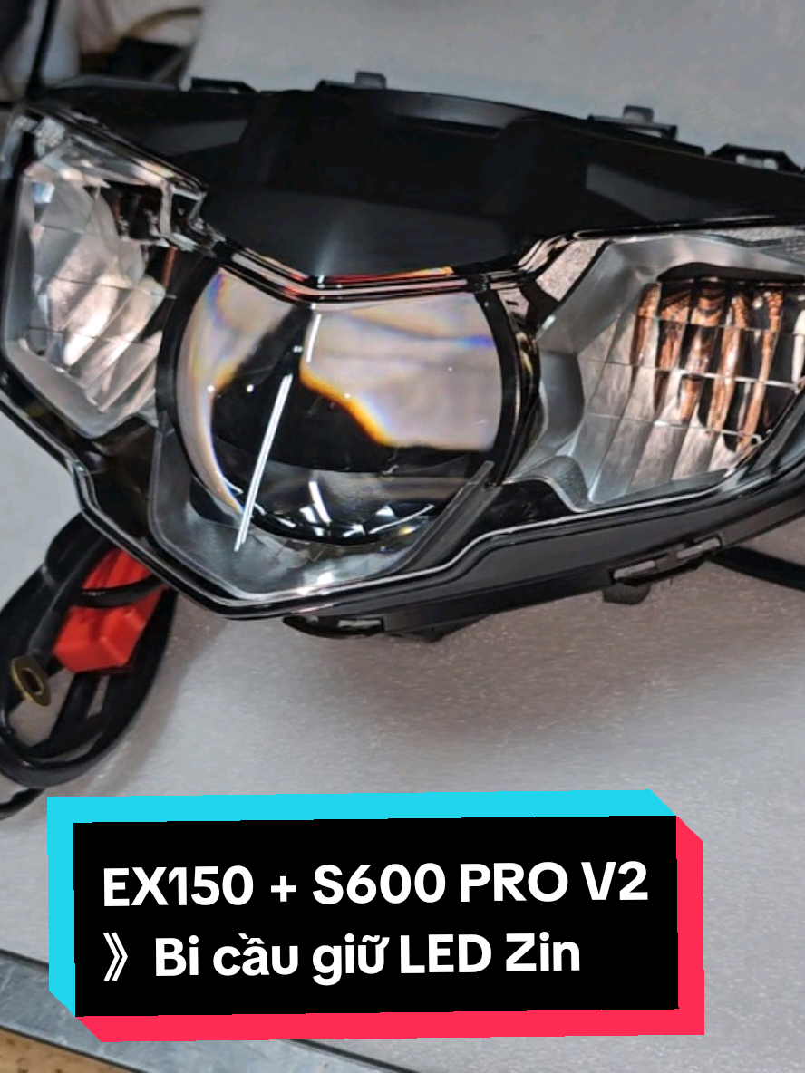 #Ex2019 độ đèn bi cầu Kenzo #S600ProV2: GIỮ LED ZIN. 》Tạo hình hài hòa và ánh sáng hiệu quả! #Ex150 #Độ_đèn_xe #Dodenxe #Dodenxemay #Dodenoto #Bi_cầu #Led_Phượt  #Ledphuot  #xuhuong  #xuhuongtiktok  #trending 