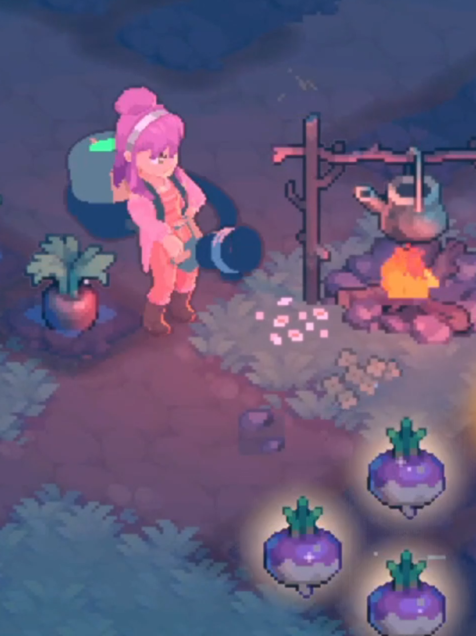 Let's talk all things cozy farming in Moonfrost! 🌛 If you like games like; #stardewvalley, #animalcrossingnewhorizons  or #palia you'll probably enjoy our #cozygame. 💜 Early access starts soon, you can sign up on our website, we'd love to invite you to play!