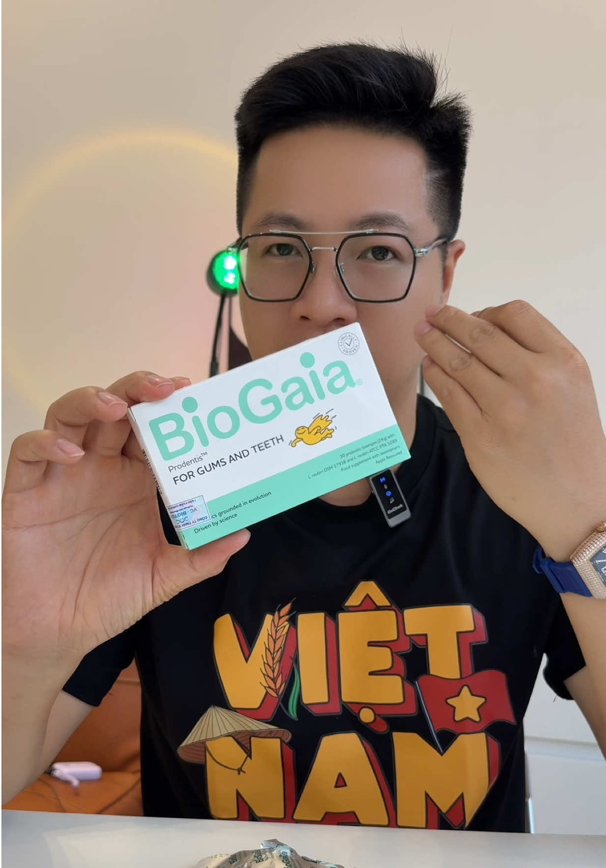 Viên ngậm men vi sinh thơm miệng Biogaia #biogaia #thommieng 