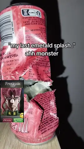 rip to my goat tho😔 #kakyoin #noriakikakyoin #fyp #monster #energydrink #jojo #jojonokimyounabouken #jojosbizarreadventure #jjba #jibro #part3 #stardustcrusaders #lerolero #freakyoin 