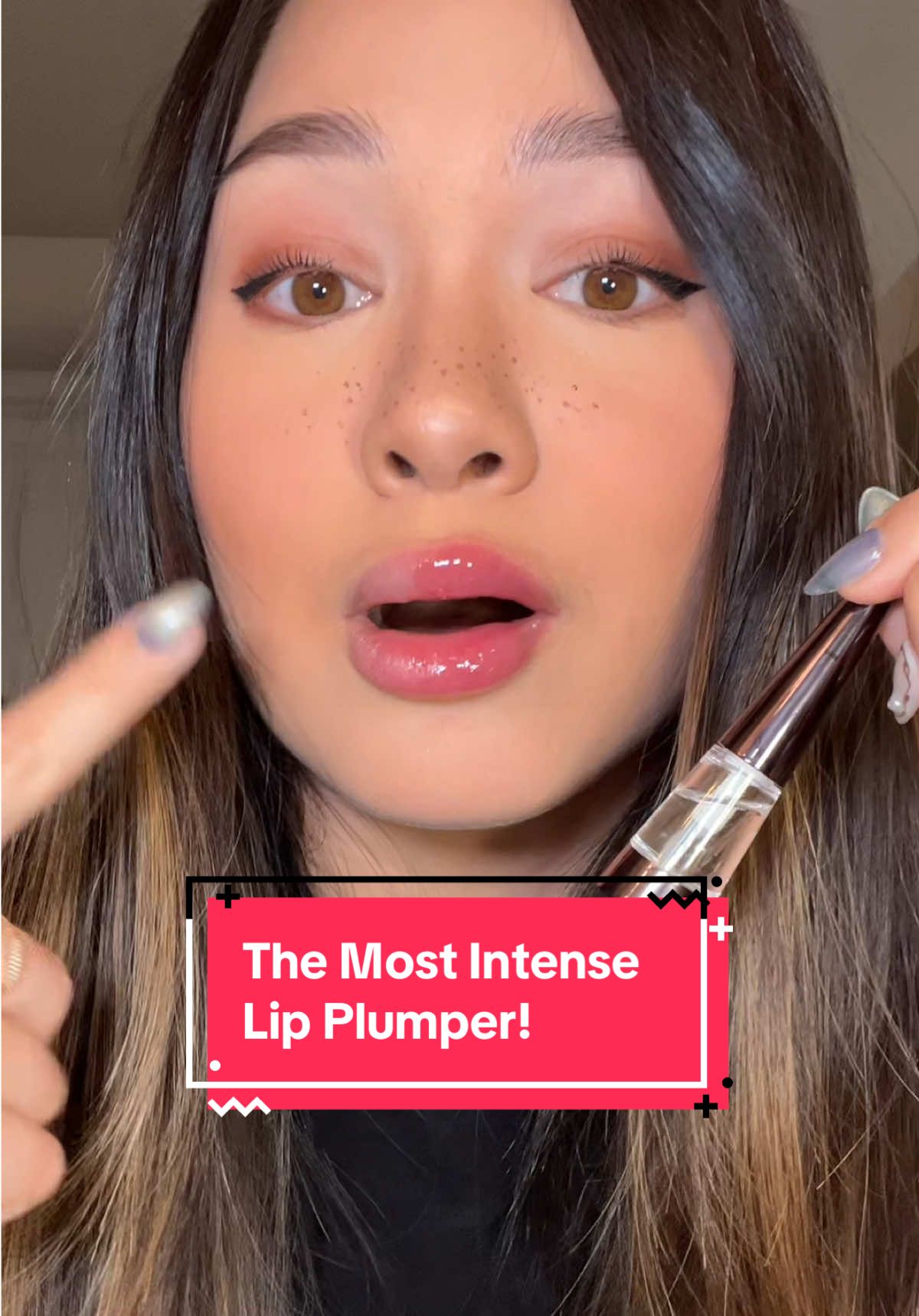 The most INTENSE lip plumper I have ever tried! 👄🔥 Get it while it is on sale! #lipplumper #spicylips #koreanmakeup #koreanliptint #vtcosmetics @VT Cosmetics US 