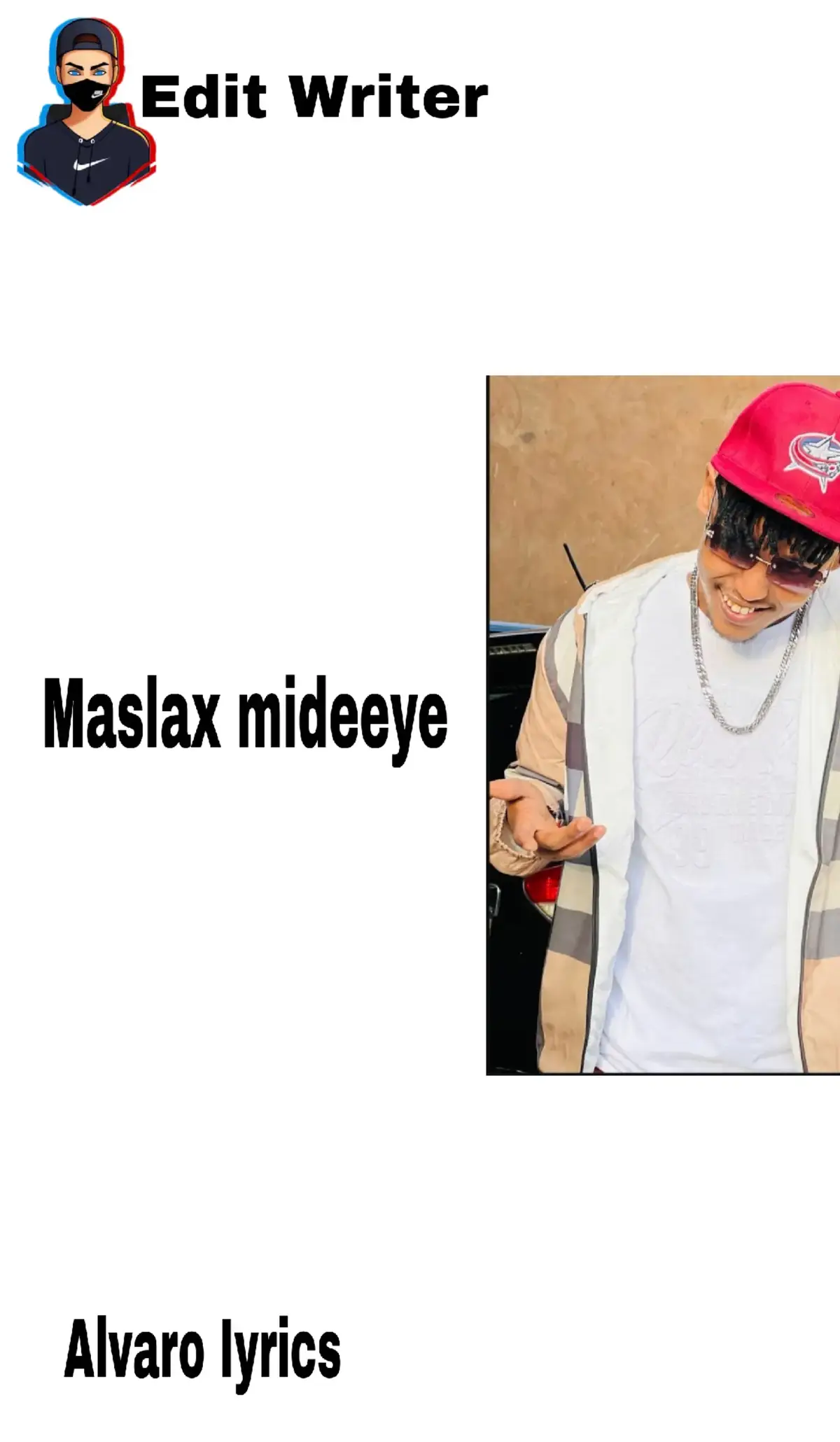 Magaceda ku qoron#Cupcut_edit #Iyricsvideo 