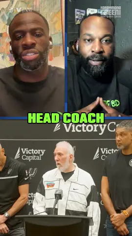 #DraymondGreen and #BaronDavis show Coach #GreggPopovich some love. “Basketball godfather. Always coaching for the future.” 👏🏽 Thank you, Pop — you changed the game forever! 👏🏽 #ThankYouPop #CoachPop #NBA #GOAT #DraymondGreen #BaronDavis #Spurs #Legend