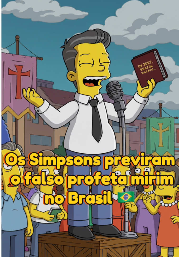 Os Simpsons previram um falso profeta mirim no Brasil 🇧🇷  #previsao #previsaofuturo #simpsons #simpsonsclips #simpsonspredictions #profeta #profecia #falsoprofeta #pastor #mentiras #pregacao 