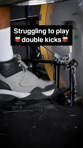 Struggling to get clean double kicks with your right foot?