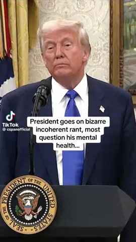 Yall hear him speak and don’t question his mental capacity? #trump #maga #pooroldman #dementia #MentalHealth #fyp #politics #whitehouse #cspan #2025 