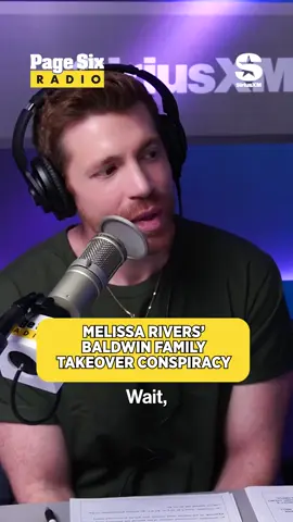 Is Melissa Rivers onto something with this Baldwin conspiracy? 😂 Tune in to Page Six Radio from 8–10 A.M. ET on SiriusXM Stars Ch. 109, Link in bio! 🎙️