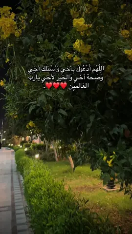 اللهم أخي 🙏🏻❤️