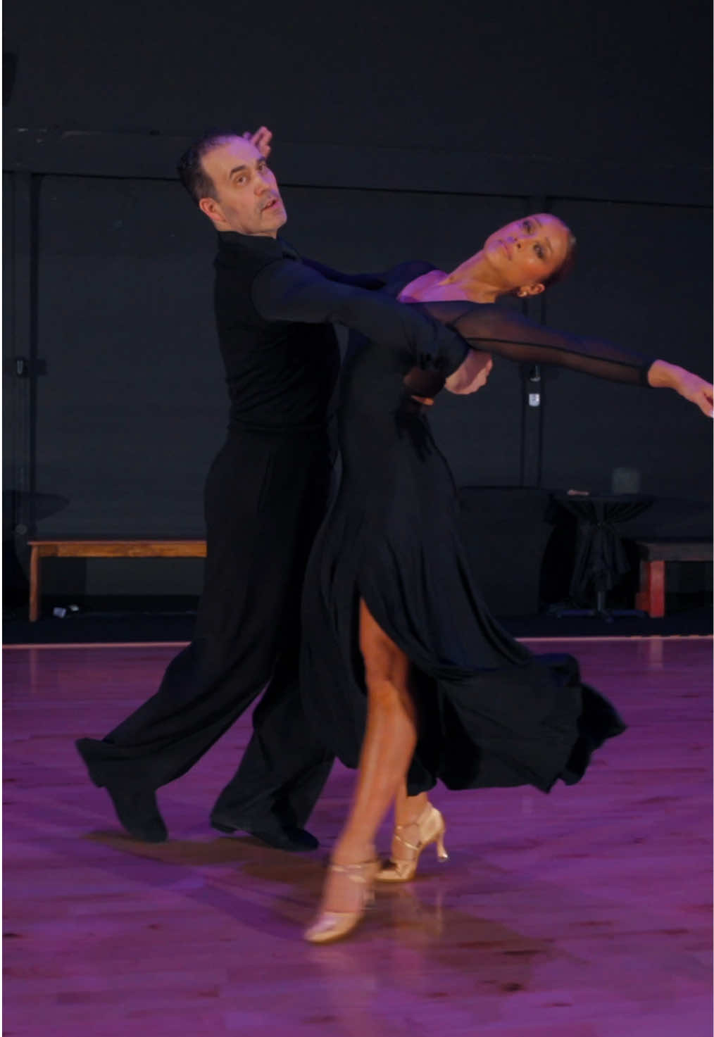 floating through this week Partner: Max Sinitsa Camera: @CAM  Hair & MU: @kris  Studio: Brooklyn Dance Sport LA  #ballroom #smooth #viennesewaltz #losangeles 