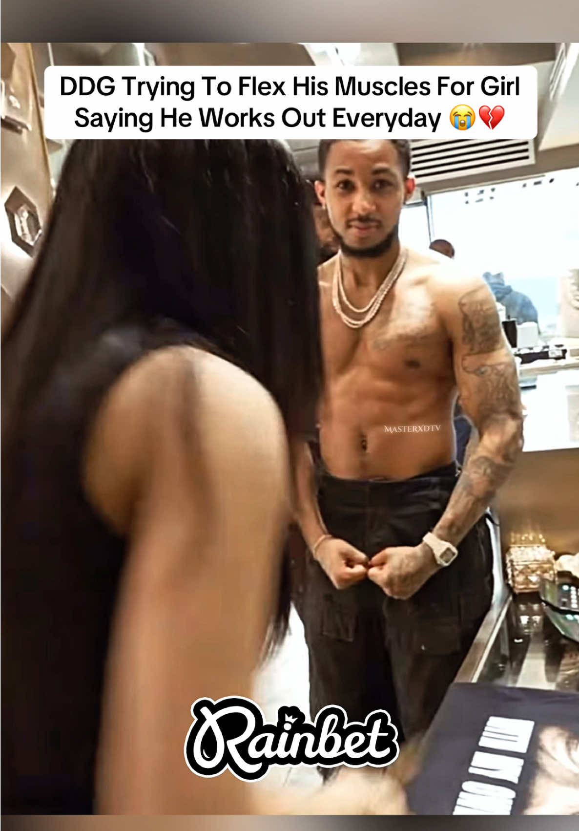 DDG flexing his muscles every chance he get 😭 #ddg #yurnboi #fyp ##trending##viral@@DDG