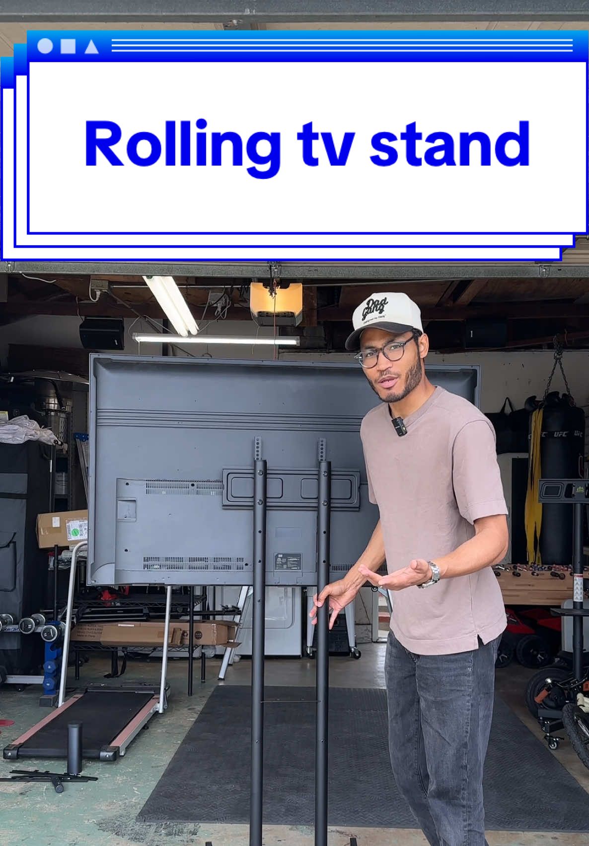 Replying to @bigtimefun2205 roll your tv anywhere in the backyard. #rollingtvmount #rollingtvcart #tvcart #tvmount #tvstand 