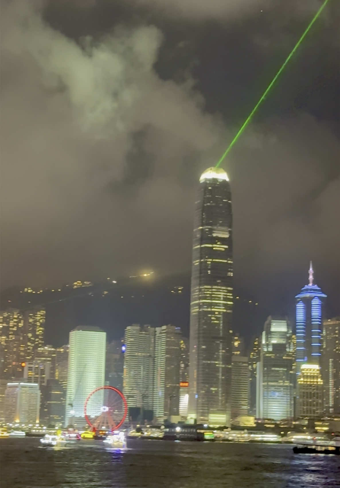 A Symphony of Lights. Avenue of Stars. Victoria Harbour. #hongkong #victoriaharbour #symphonyoflights #travel #traveltiktok #vacations #holiday 