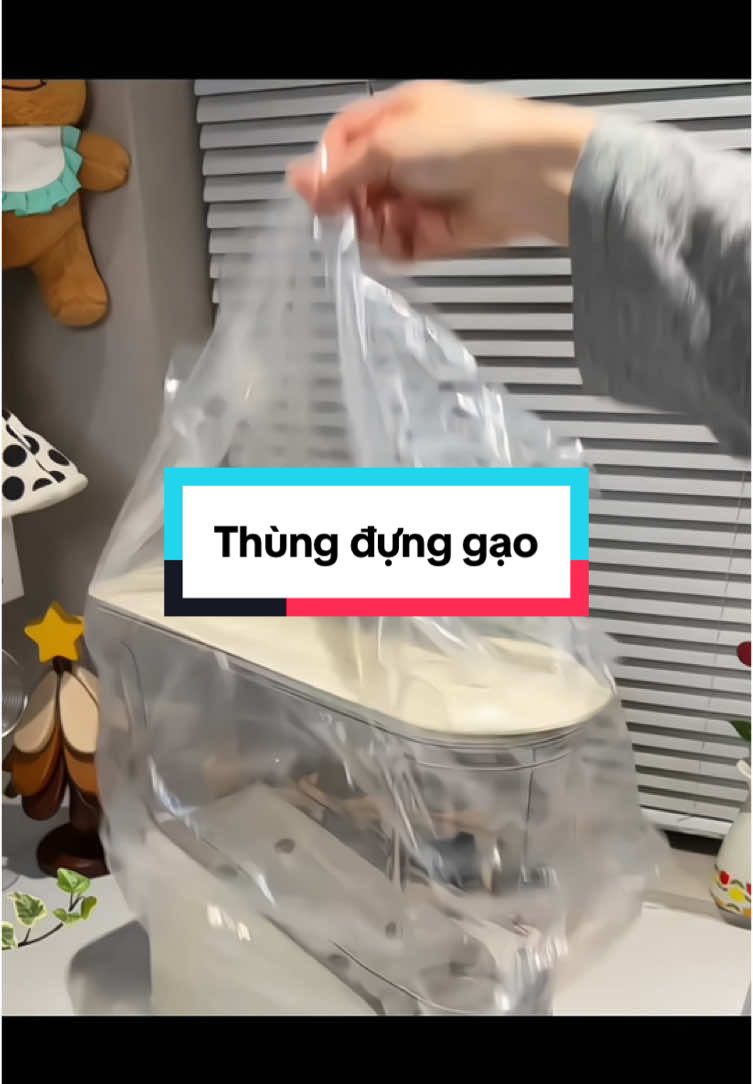 Thùng đựng gạo thông minh #giadungthongminh #giadungtienich #fyp #nộitrợ #thungdunggao 
