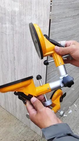 For an easy way to finish tiling right angles, try this suction cup tool!#tools #tiktokshop #handtools #DIY #tile #alat #diytools 
