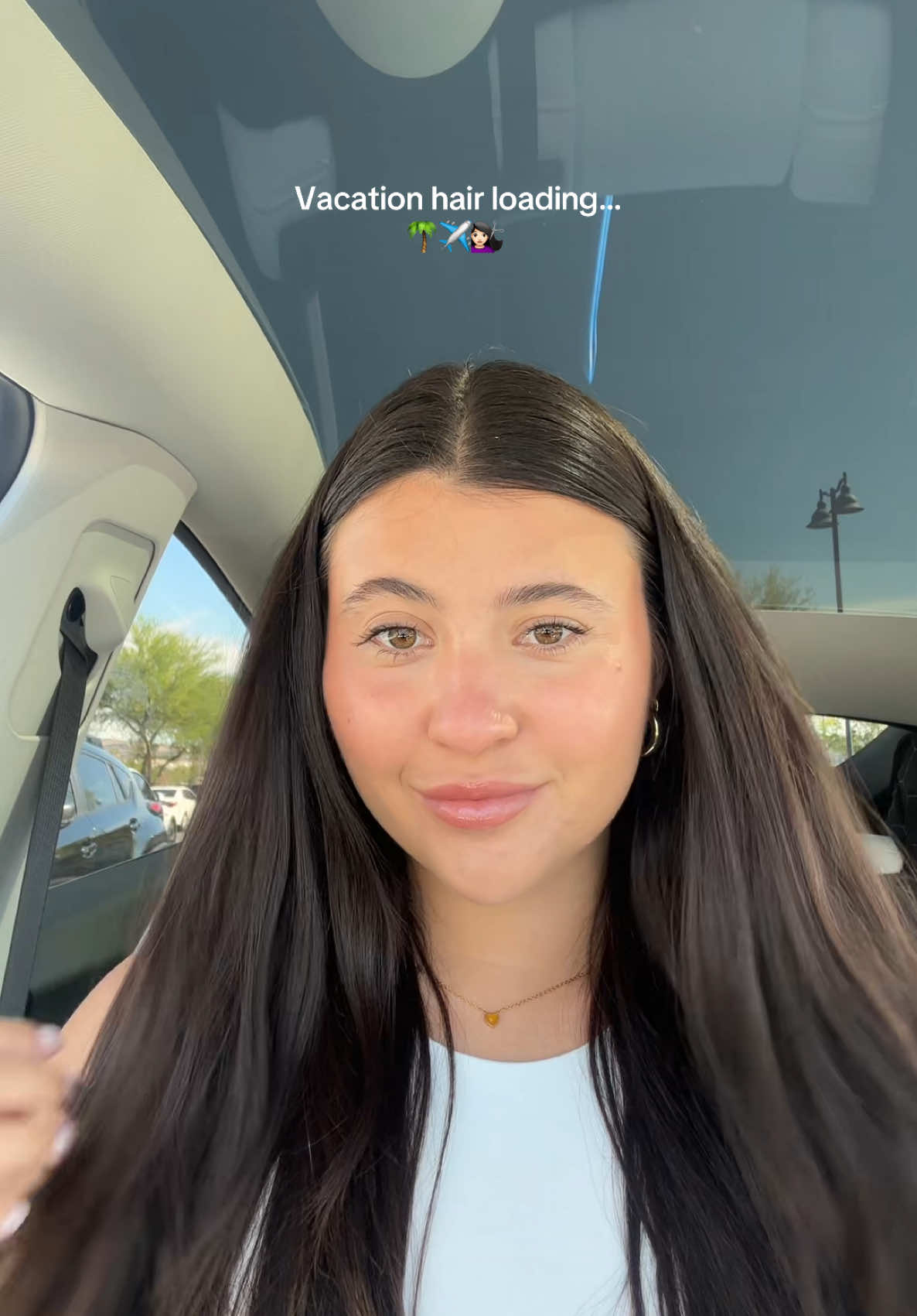 Now I’m vacation ready 🤭✨ #butterflyhaircut #newhair #transition #hairtransformation #90slayers #layeredhaircut #haircuttransformation #brunette #hairinspo 