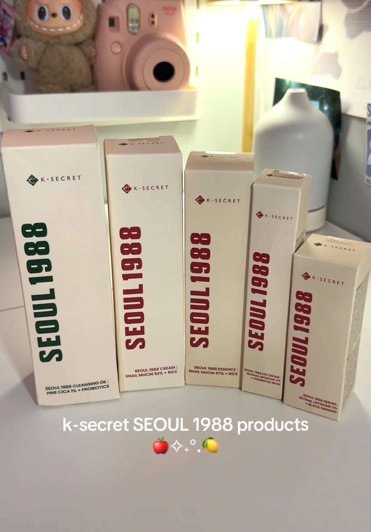 thank you @KSECRET GLOBAL for the seoul 1988 products!! i'm so excited to give them a try 🫶 i also forgot to include their seoul 1988 cleansing foam but it is amazing as well #ksecret #seoul1988 #seoul1988serum #skincare #koreanskincare #skincareproducts #review #kbeauty #glassskin #retinalserum #snailmucin 