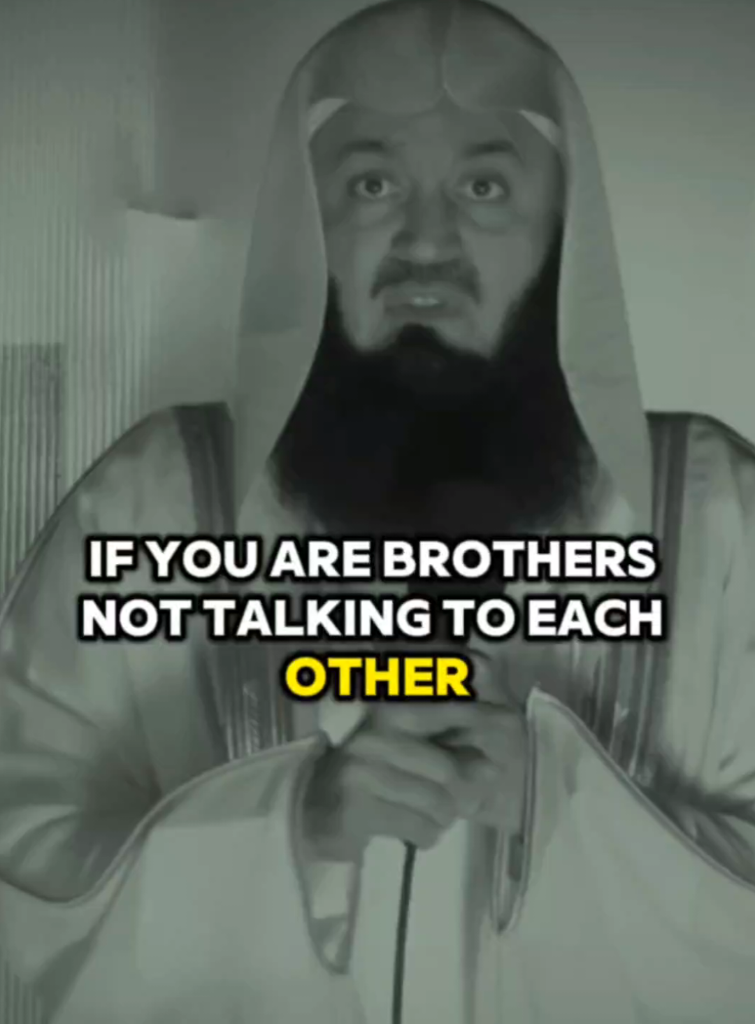 If you are brothers not talking to each other tonight is the night. #muftimenk #muftimenkofficial #motivationalspeech #islamicreminder #islamicmotivation #islamic_video #muslim #1millionaudition #goviral #viralvideo #fyp #foryoupage 