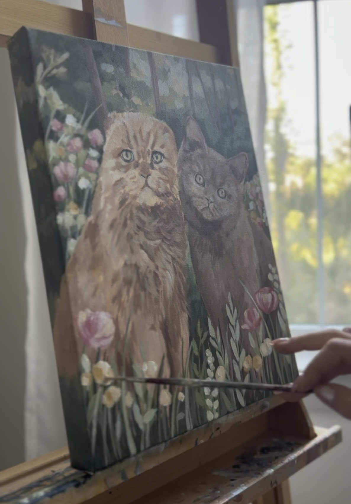 This is the most amazing thing in the world @Kate Scrivner Art ‼️ #painting #artist #catsoftiktok 