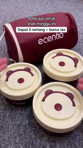 Shockk kok bisa harga rantang stainless semurah ini, mana dapat 3 lagi trus dibonusin tas.. ampunn deh ecentio #rantang #rantangsusun #bekalsuami #bekalanak #kotakbekal #kotakmakan #lunchbox #ecentiolunchbox 