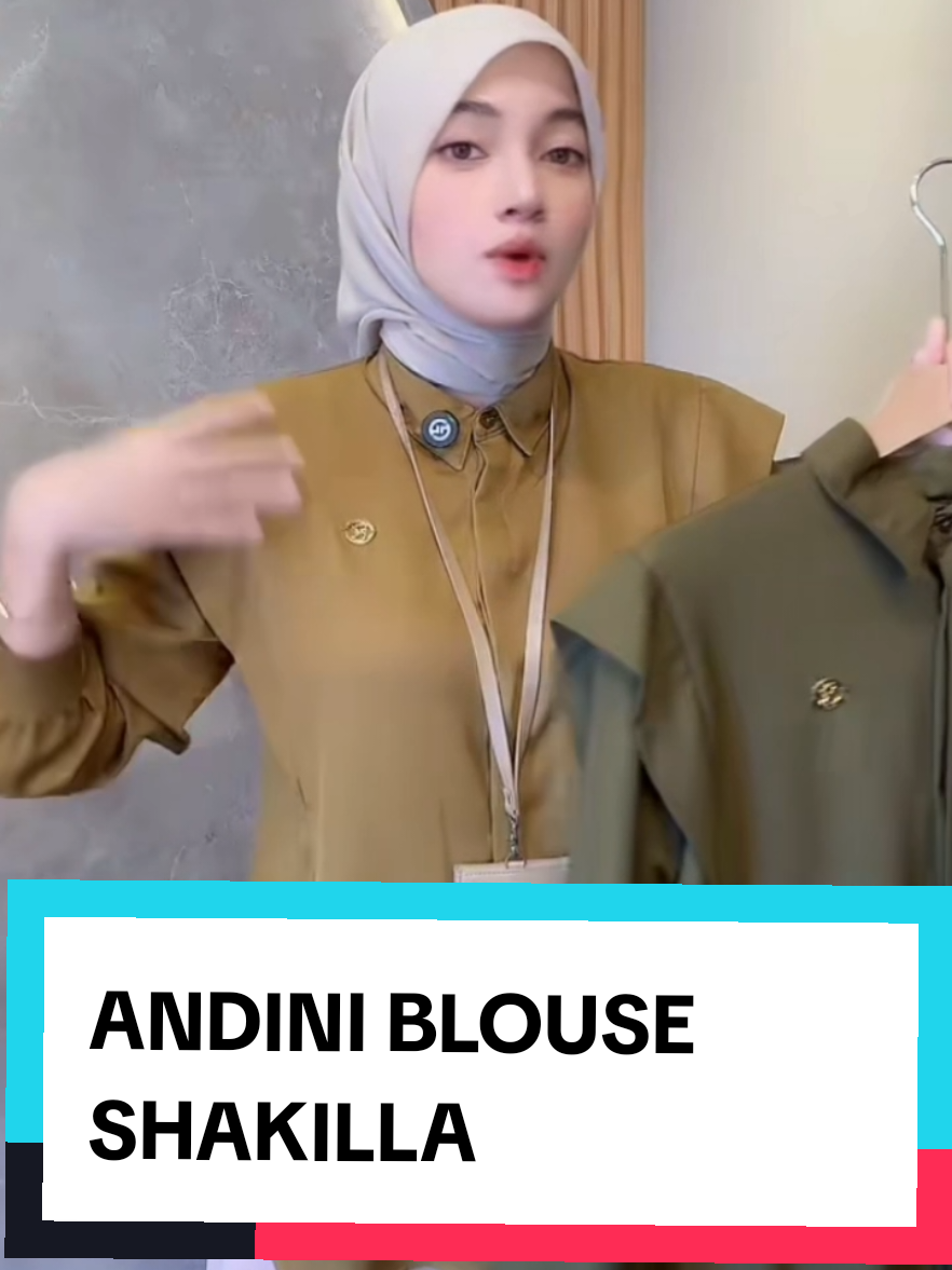 ANDINI BLOUSE SHAKILLA POLOS #blouse #atasanwanita #blousemurah #belilokal #fyp 