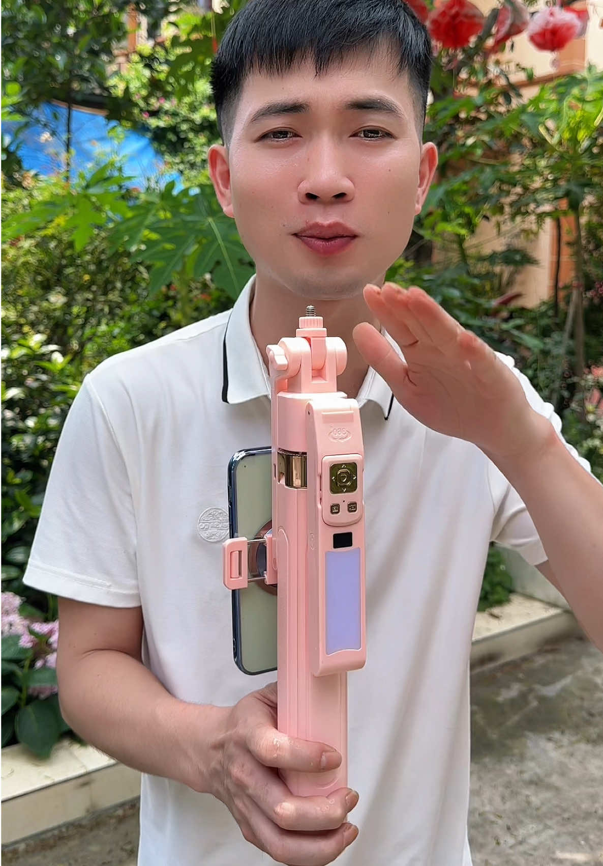 Gậy chụp xoay tự động CL12 gọn 30cm mang đi chơi cực tiện#chuanmylinh #cl12 #tripod 
