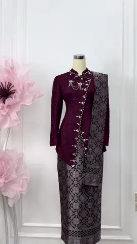 Ayu Kebaya Janggan - Burgundy✨ #kebayajanggan #kebayamodern #kebayalamaran 