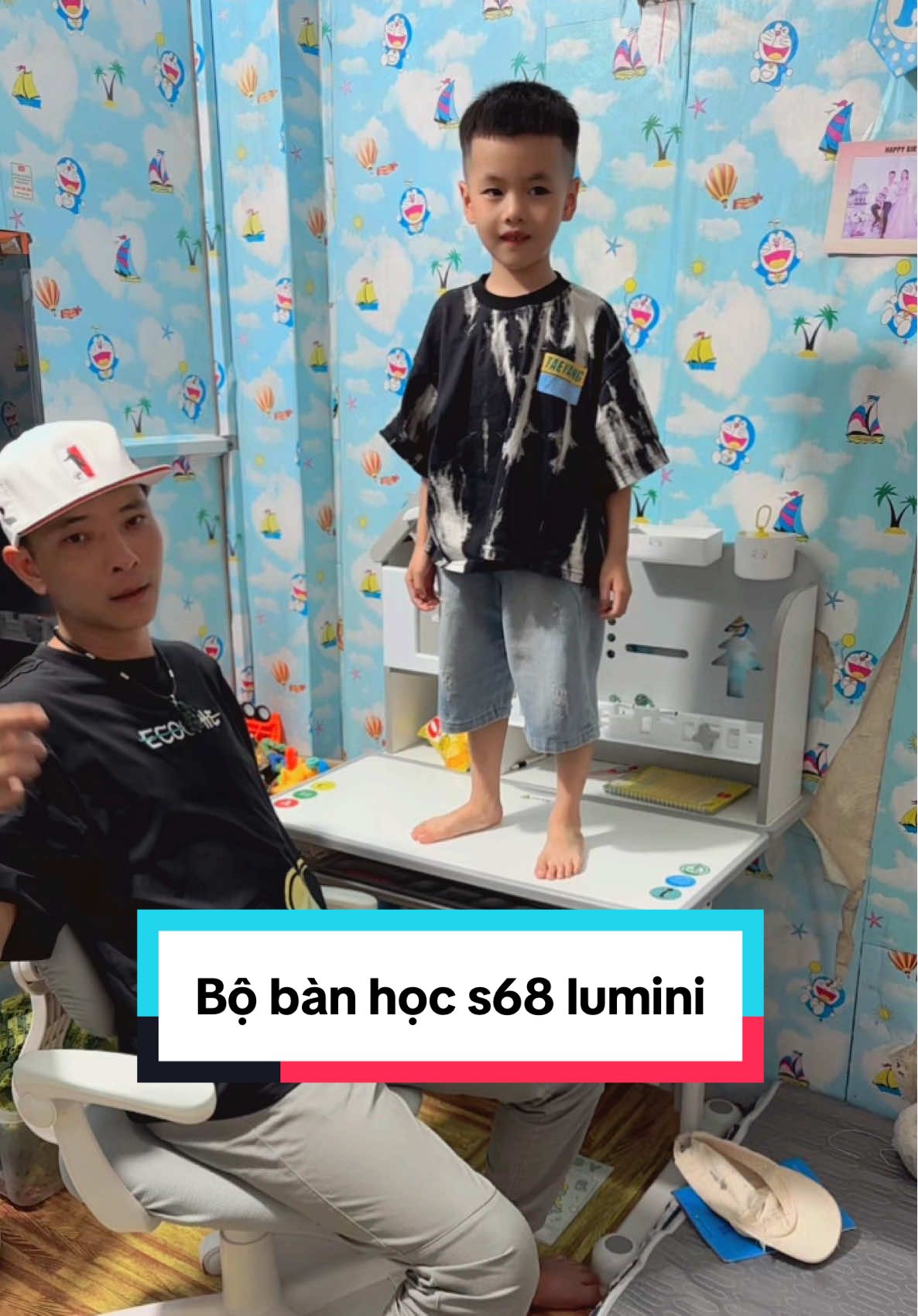 Bàn học S68 – góc học tập đẹp chuẩn gu, nâng tầm không gian sống! ✨ #BanHocS68 #DecorPhongHoc #xuhuongtiktok #KẹoSingum #review 