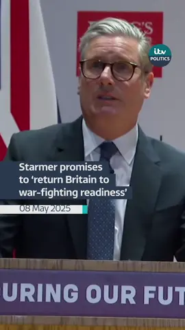 Prime Minister Keir Starmer promises to get Britain war-fighting ready #politics @itvnews 