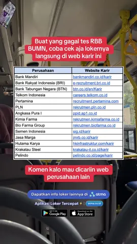 Cek lokernya di job portal job portal Atma, aplikasi lowongan kerja tercepat ⚡️ 𝐚𝐭𝐦𝐚.𝐜𝐨.𝐢𝐝 Dapat tawaran kerja langsung | Dapat CV gratis | 10rb+ loker #lokerbumn #rbbbumn #tesbumn #lowongankerja #infoloker #loker2025 #carikerja 
