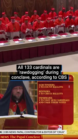 A news anchor has said that the cardinals electing the new pope are ‘rawdogging’. The Vatican began its papal conclave yesterday following the death of Pope Francis last month. During live coverage, a CBS anchor had a unique way of putting it that the cardinals can’t scroll on Instagram. #news #pope #conclave #vatican #sistine