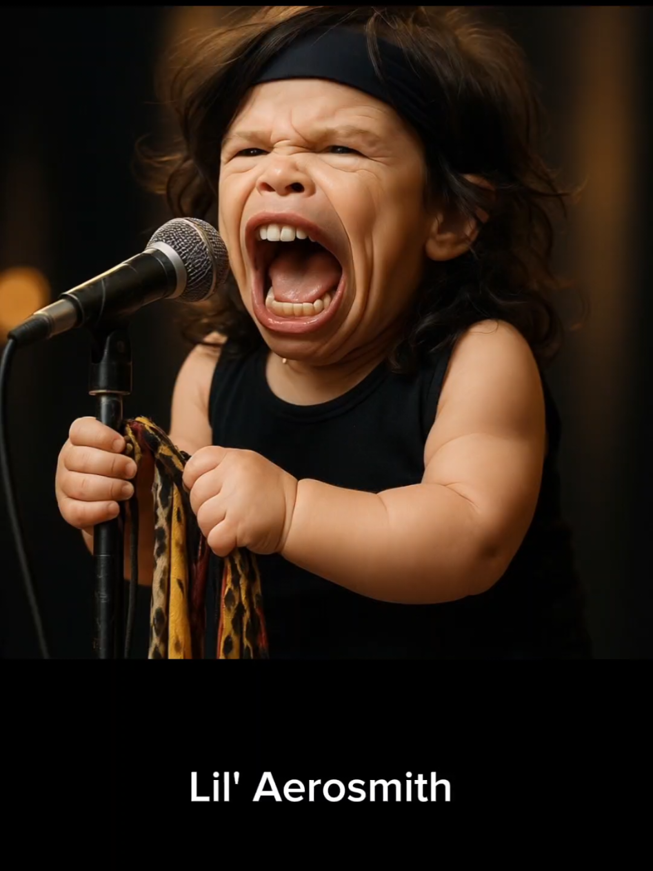 Lil' Aerosmith  #aivideo #aerosmith #steventyler #joeperry 