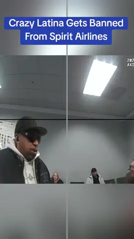 Crazy Latina Gets Banned From Spirit Airlines#cops #copsoftiktok 