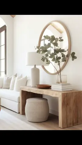 Clean & Calming 🌾 #homedecoration #interiordesignideas #tablestyling #homedecorideas #livingroomdecor #livingroom #bedroommakeover #wooddecor #baskets #wicker #woven 