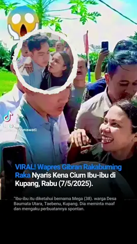 Agresif Parah 🔥 Ketika Mas wapres Disosor Ibu-ibu saat kunjungan di Kupang 😱😱😱 Hampir nemplok, untuk refleks mas wapres gercep. #gibran #wapres #viral #fyp 