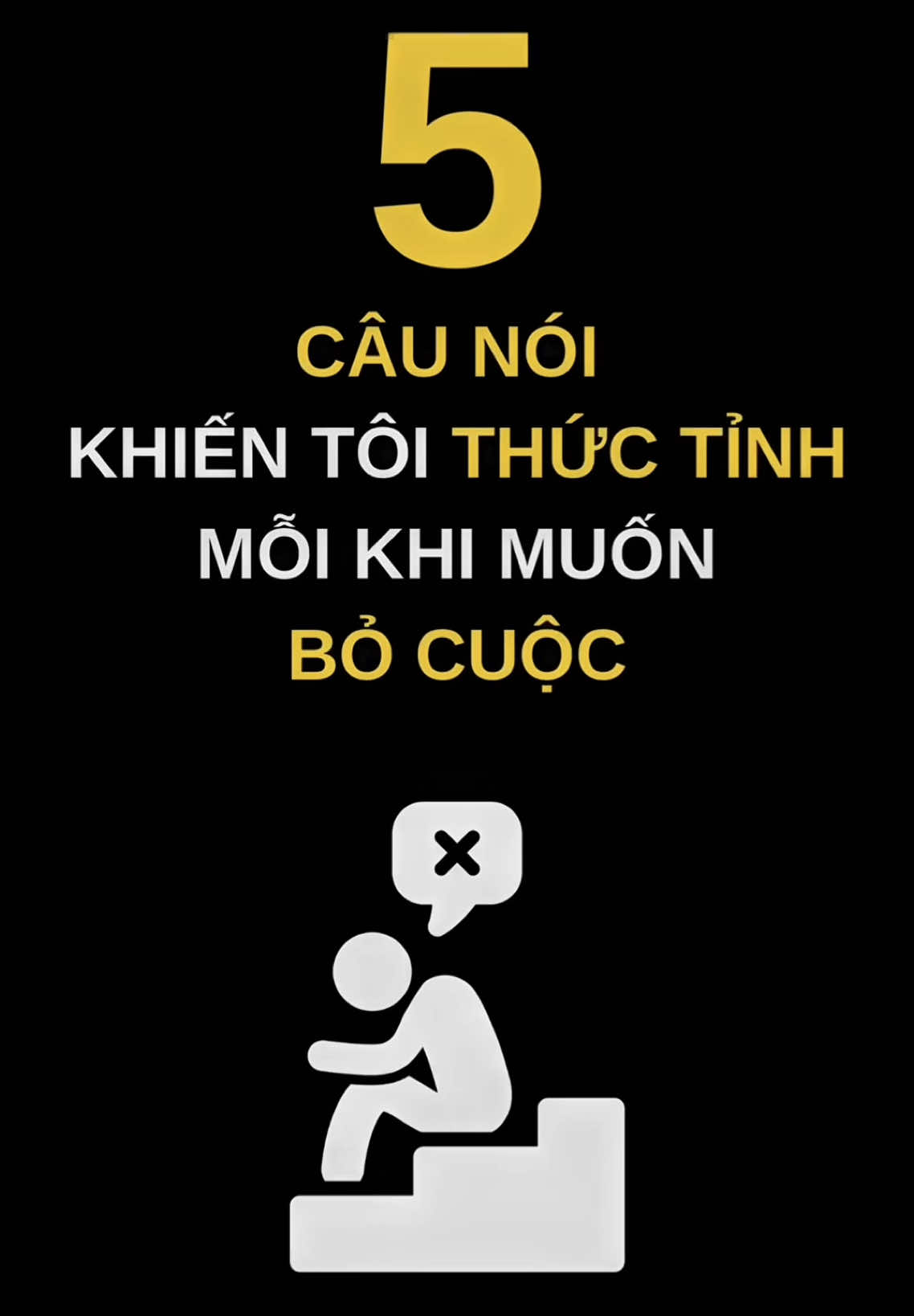 5 CÂU NÓI KHIẾN TÔI THỨC TỈNH MỖI KHI MUỐN BỎ CUỘC ✊#nevergiveup #truyendongluc #thanhcong #thaydoibanthan #tuduythanhcong #tichcucmoingay #xuhuong #foryou #viral 