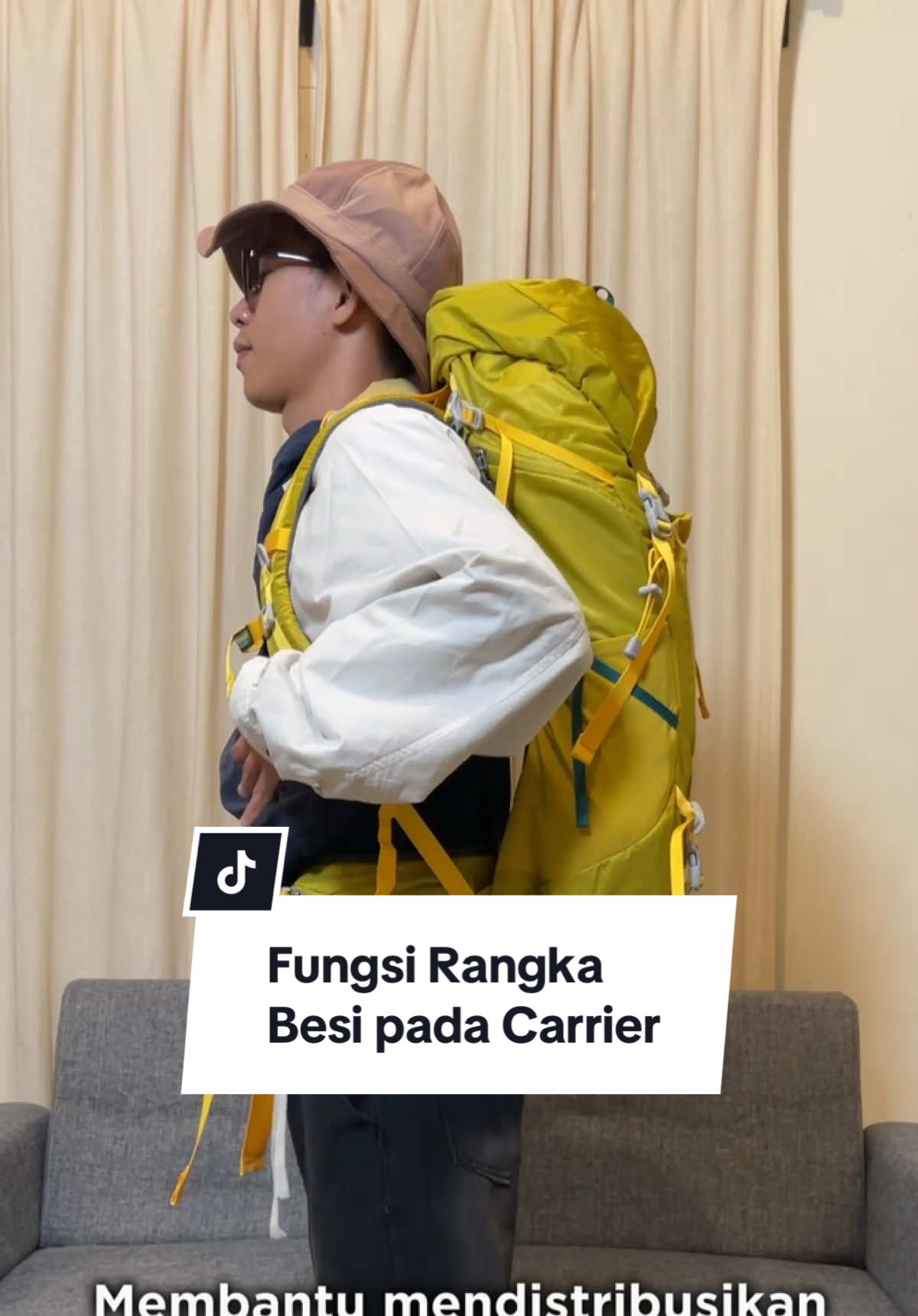 Perhatikan komposisi rangka besi pada tas carrier kamu ya! Pastikan kualitasnya baik, posisinya tepat sehingga bisa tetap nyaman dan berfungsi maksimal di tas #carrier kamu 
