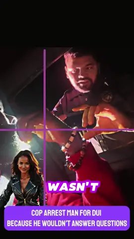 cop arrest man for DUI because he wouldn't answer questions #cop #coptiktok #IllegalStop #TrafficStop #fyp