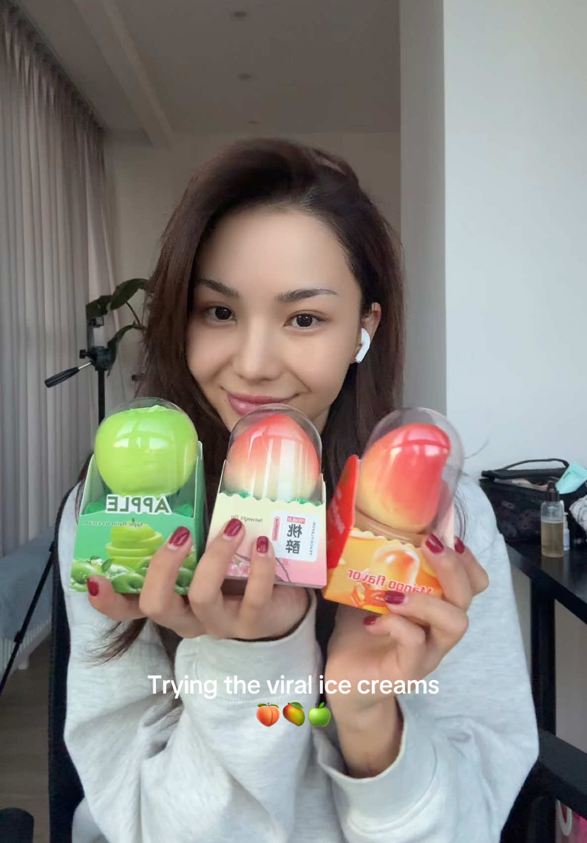 Viral ice creams🍑🥭🍏 thde 1sh ni 7500 gsn tgd 4g avad 30k aar bol worth it bish sanagdla