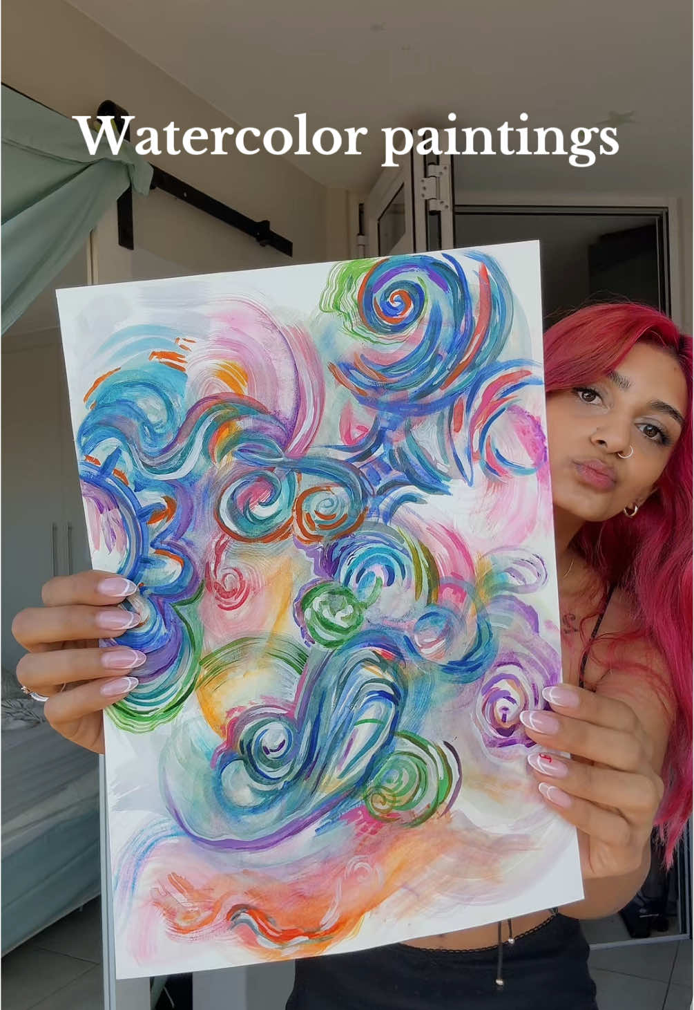 You can buy some in the link in my bio :) Which ones your fave ? :)  #watercolor #watercolorpainting #watercolour #watercolourpainting #abstractart    #art #characterdesign #painting #markerart #artprocess #sketchbook  