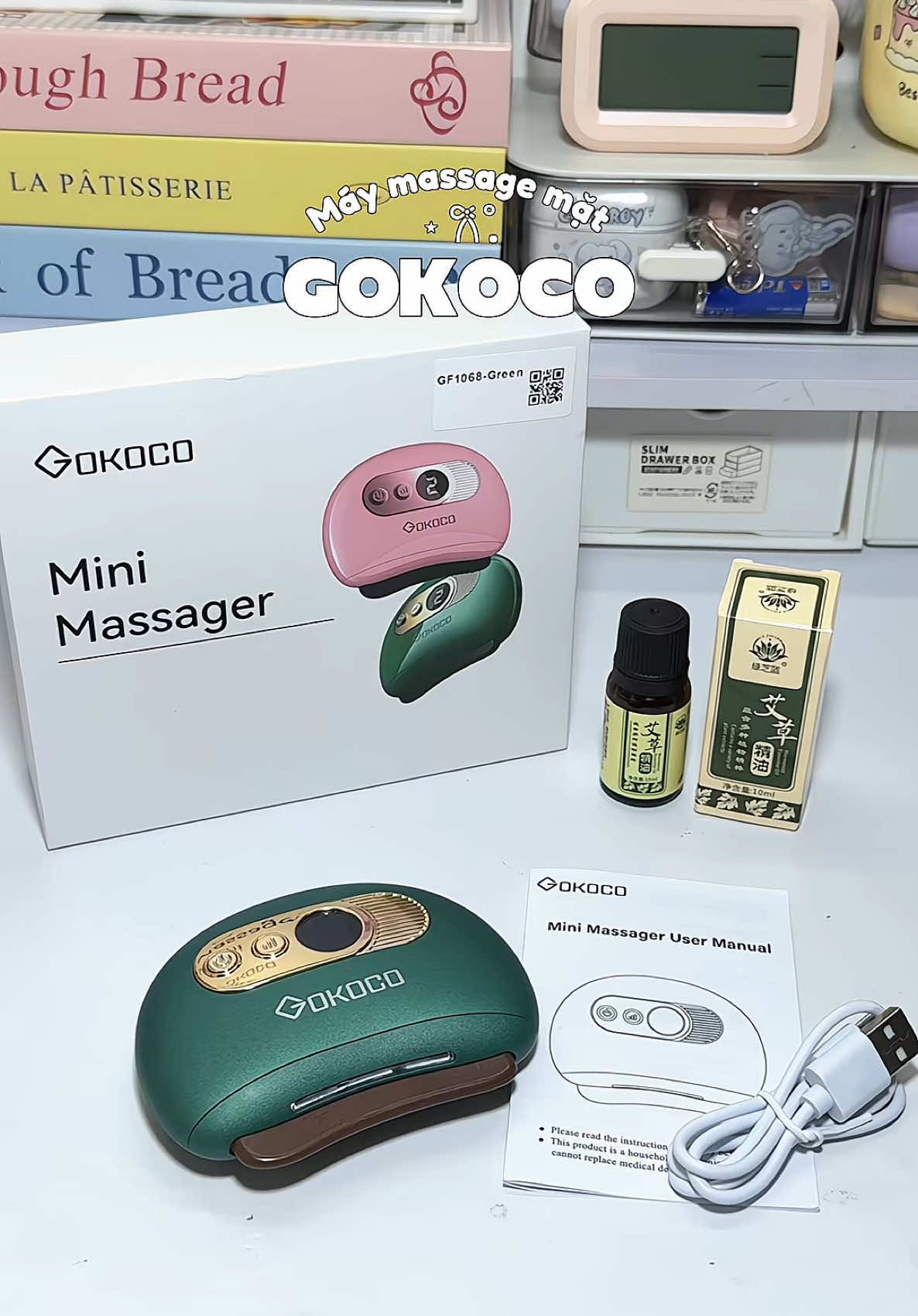 Máy massage nâng cơ mặt nhỏ gọn, dễ cầm của nhà GOKOCO #xuhuong #lenxuhuong #xuhuongdima #maymassagecamtay #maymassagemat #maymassagemini #gokoco #gokocominimassager 